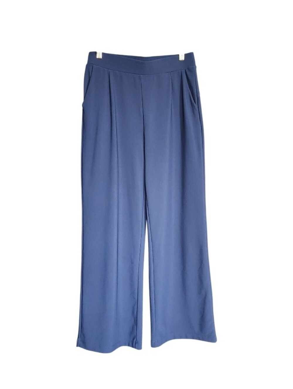 HALARA Wide Leg Ponte Pants in Blue